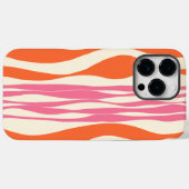 Ebb and Flow – ピンク、オレンジ、クリーム Case-Mate iPhoneケース (裏面 (横))