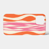 Ebb and Flow – ピンク、オレンジ、クリーム Case-Mate iPhoneケース (裏面 (横))