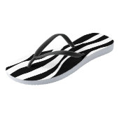 Ebb and Flow – ミントグリーン、ホワイト、ブラック ビーチサンダル (アングル)