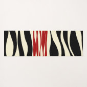 Ebb and Flow – レッド&クリーム ヨガマット (裏面(横))