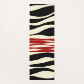 Ebb and Flow – レッド&クリーム ヨガマット (裏面)