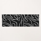 Ebb and Flow 2 – 白セット上の黒 ヨガマット (正面(横))