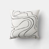 Ebb and Flow 2 – 白黒 クッション (裏面)