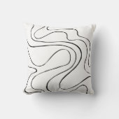 Ebb and Flow 2 – 白黒 クッション (正面)