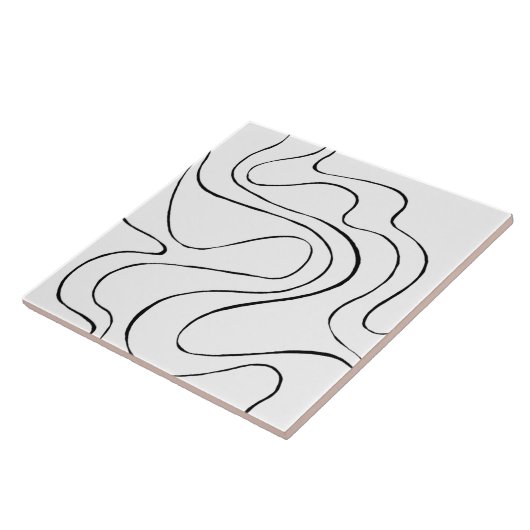 Ebb and Flow 2 – 白黒 タイル (側面)