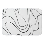 Ebb and Flow 2 – 白黒 バスマット (正面)