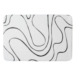 Ebb and Flow 2 – 白黒 バスマット