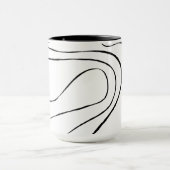 Ebb and Flow 2 – 白黒 マグカップ (中央)
