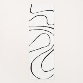 Ebb and Flow 2 – 白黒 ヨガマット (正面)