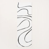 Ebb and Flow 2 – 白黒 ヨガマット (裏面)