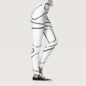 Ebb and Flow 2 – 白黒 レギンス (右)