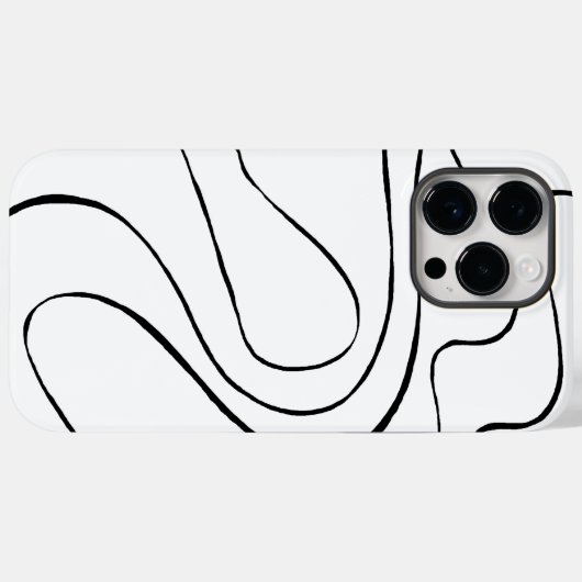 Ebb and Flow 2 – 白黒 Case-Mate iPhoneケース (裏面 (横))