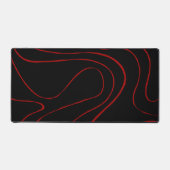 Ebb and Flow 2 in Red and Black デスクマット (正面)