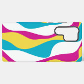 Ebb and Flow 4 -ターコイズ、黄、ピンク、白 Samsung Galaxyケース (裏面横)