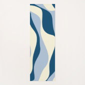 Ebb and Flow 4 – ダークブルー、ライトブルー、クリーム ヨガマット (正面)