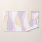 Ebb and Flow 4 – パステルピンク、黄、紫 バスタオルセット (ハンドタオル)