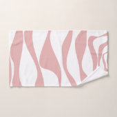 Ebb and Flow 4 – ピンクと白 バスタオルセット (ハンドタオル)