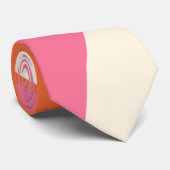 Ebb and Flow 4 – ピンク、オレンジ、クリーム ネクタイ (ロール)