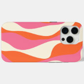 Ebb and Flow 4 – ピンク、オレンジ、クリーム Case-Mate iPhoneケース (裏面 (横))