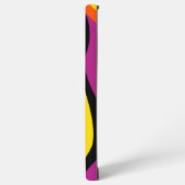 Ebb and Flow 4 – ブラック、ピンク、オレンジ、イエロー Samsung Galaxyケース (左側面)