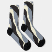 Ebb and Flow 4 in Black, Gray, and Cream ソックス (右)