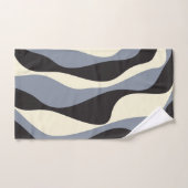 Ebb and Flow 4 in Black, Gray, and Cream バスタオルセット (ハンドタオル)