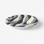 Ebb and Flow 4 in Black, Gray, and Cream ペーパーボウル (傾斜あり)