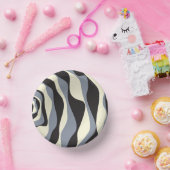 Ebb and Flow 4 in Black, Gray, and Cream ペーパーボウル (パーティー)