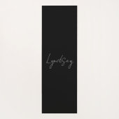 Ebb and Flow 4 in Black, Gray, and Cream ヨガマット (裏面)