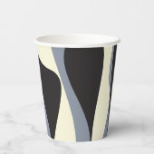 Ebb and Flow 4 in Black, Gray, and Cream 紙コップ (裏面)