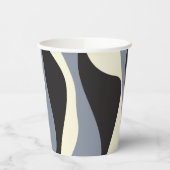 Ebb and Flow 4 in Black, Gray, and Cream 紙コップ (左)