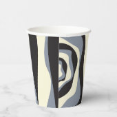 Ebb and Flow 4 in Black, Gray, and Cream 紙コップ (右)