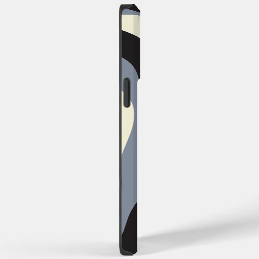 Ebb and Flow 4 in Black, Gray, and Cream Case-Mate iPhoneケース (裏面 / 右)