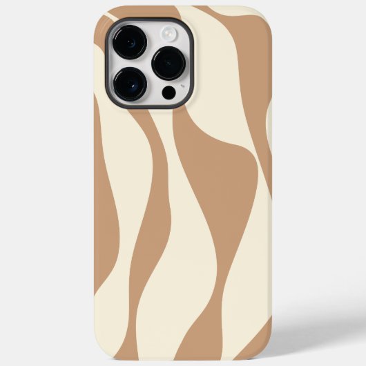Ebb and Flow 4 in Tan and Cream Case-Mate iPhoneケース (裏面)