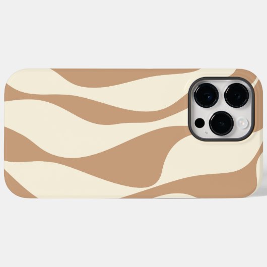 Ebb and Flow 4 in Tan and Cream Case-Mate iPhoneケース (裏面 (横))