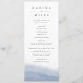 Ebb Tide Coastal Water Color 結婚's プログラム (正面)