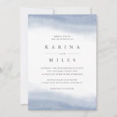 Ebb Tide Coastal Water Color 結婚's 招待状 (正面)