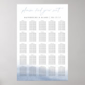 Ebb Tide XLシーティングチャート – 最大25テーブル ポスター (正面)