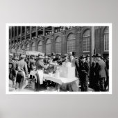Ebbets Field Hot Dog Stand Baseball 1920 ポスター (正面)