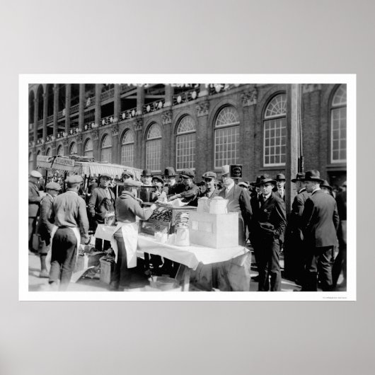Ebbets Field Hot Dog Stand Baseball 1920 ポスター (正面)