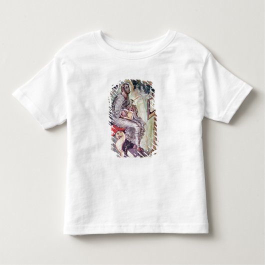 Ebboの福音からの氏1 fol.90v St Luke、 トドラーTシャツ (正面)