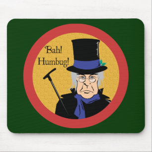 Ebenezer Scrooge Bah! ばかばかしい! マウスパッド
