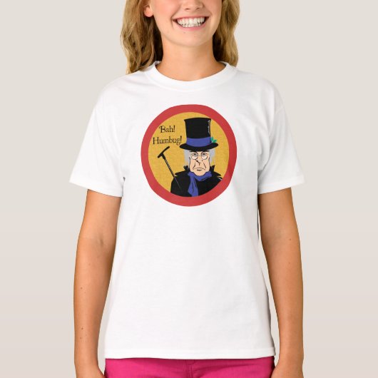 Ebenezer Scrooge Bah! ばかばかしい! Tシャツ (正面)