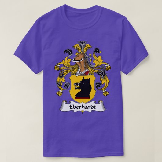 Eberhardt Coat of Arms Family Crest  Tシャツ (デザイン正面)