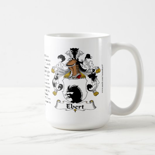 Ebert、起源、意味および頂上 コーヒーマグカップ (右)