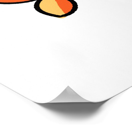 Ebi-body Rock Funny Rocker Sushi Pun ポスター (角)