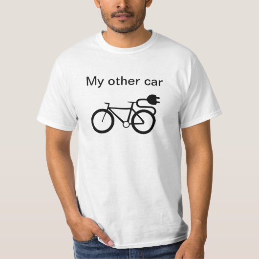 EBikeは私の他の車EbikeのTシャツです Tシャツ (正面)