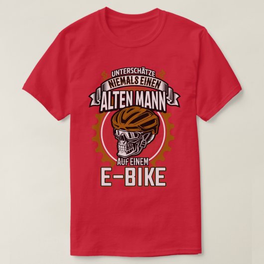 Ebike Alter Mann Elektrofarad Tシャツ (デザイン正面)