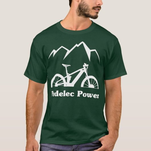 EBike Pedelec Power Bicycle Battery Mountain Tシャツ (正面)