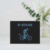 EBiker Electric Bike EBike Cycling Cyclist Gift ポストカード (スタンド正面)